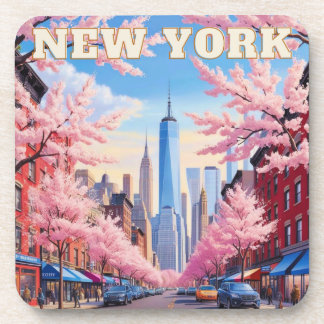 Horizonte de Nova York – Porta-copos de Cortiça –