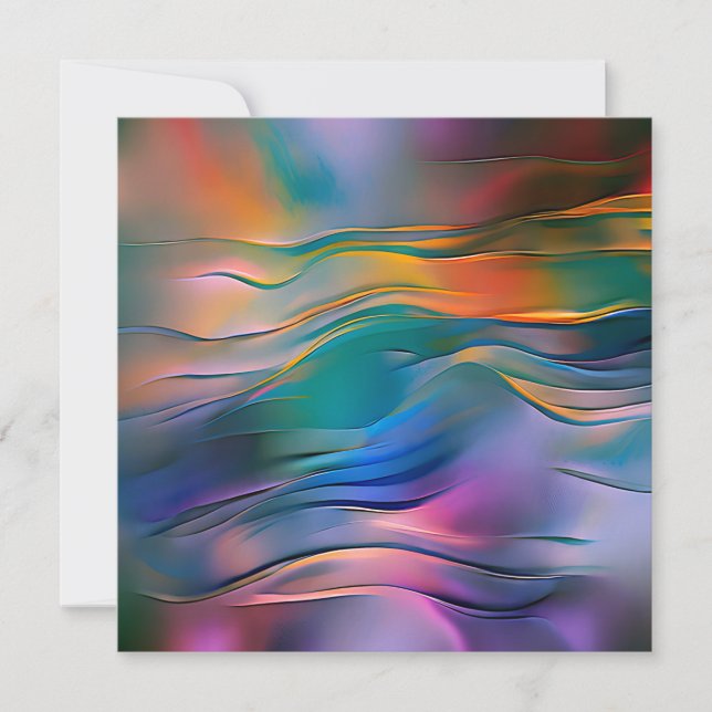 "Horizontes Fluidos" Arte Abstrato Contemporânea (Frente)