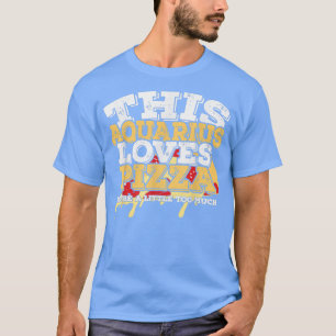 Horoscópio Sinal Zodíaco Aquarius ama Camiseta Piz