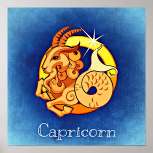 Horoscópio Zodíaco Poster de Capricórnio Astrol