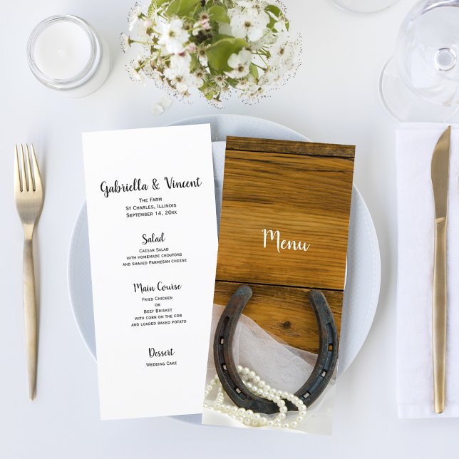 Horradura e Pérolas - Menu Western Wedding (Criador carregado)