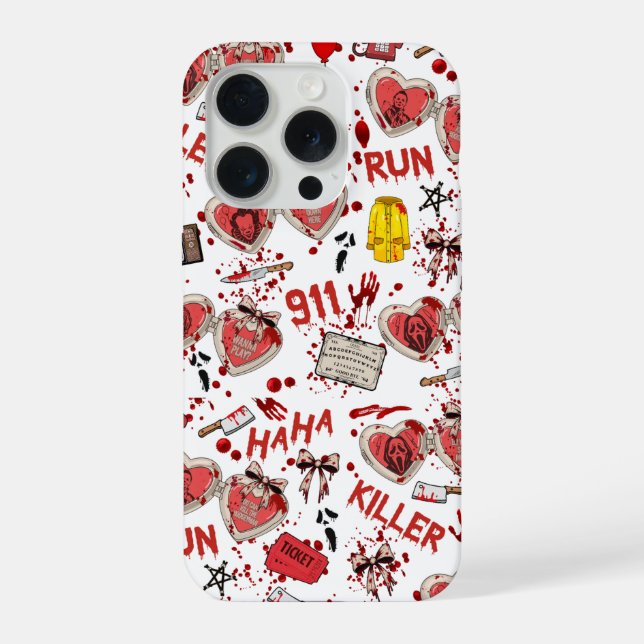 Horror Movie Blood Splatter Phone Case (Verso)