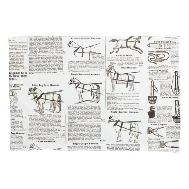 Horse Antique Advertising Newpaper Art (Frente)