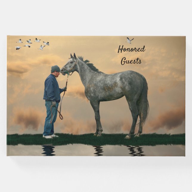 Horse De cinza E Livro De Convidados OTTB (Frente)