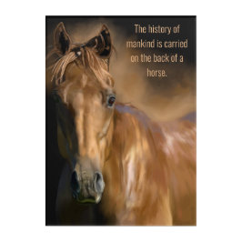 Horse e História da Humanidade Citação Impressão a
