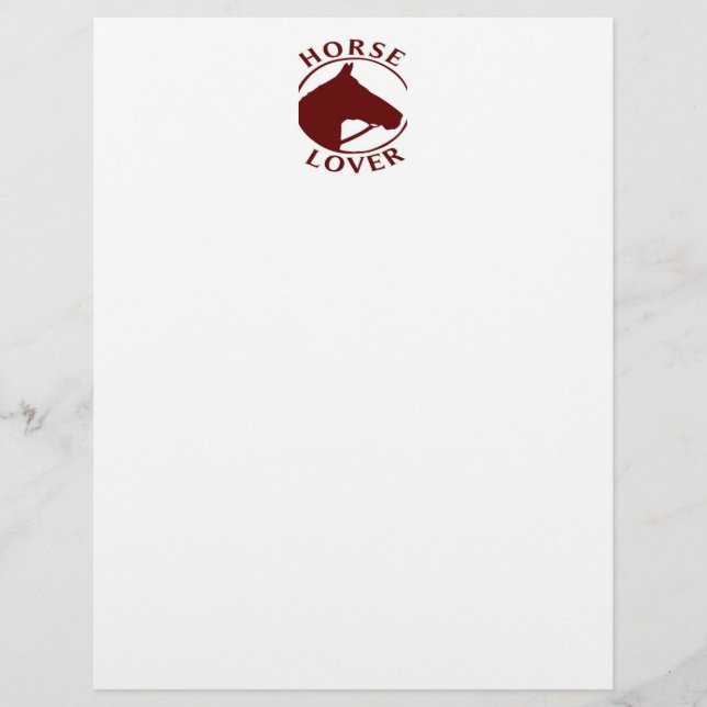 HORSE LOVER STATIONERY (Frente)