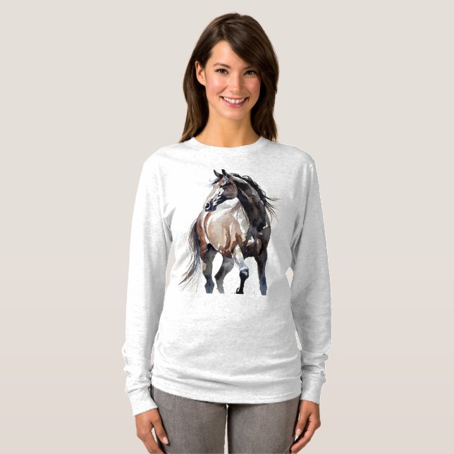 Horse Painting Long Sleeves Top (Frente Completa)