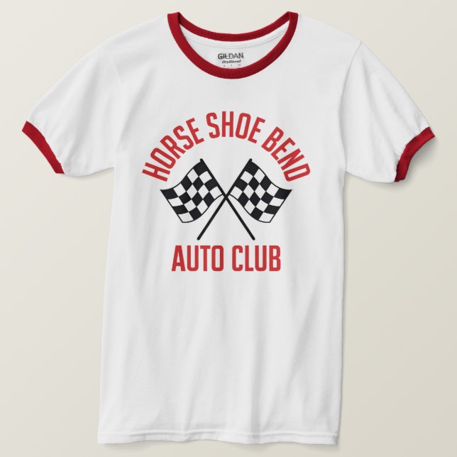 Horse Shoe Bend Auto Club T-Shirt (Frente do Design)