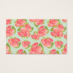 Hortelã retro do rosa do impressão floral do