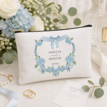 Hortênsia Azul Crista Floral Aquarela Casamento
