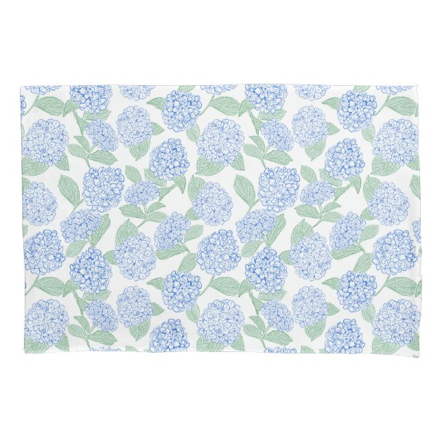 Hortênsia Floral Azul e Verde (Frente)