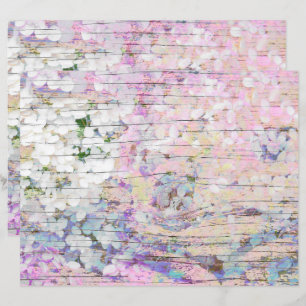 Hortênsia Floral Rosa País Antigo Madeira