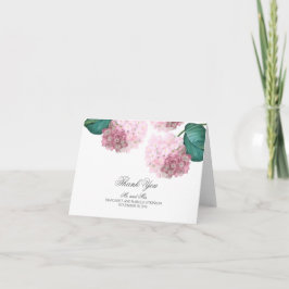 Hortênsia Rosa Agradecimento de Casamento Floral V