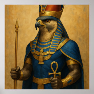 Horus Falcon Deus Egípcio Poster Art