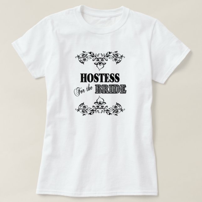 HOSPEDEIRA PARA A NOIVA - CAMISAS NUPCIAIS DE T (Frente do Design)