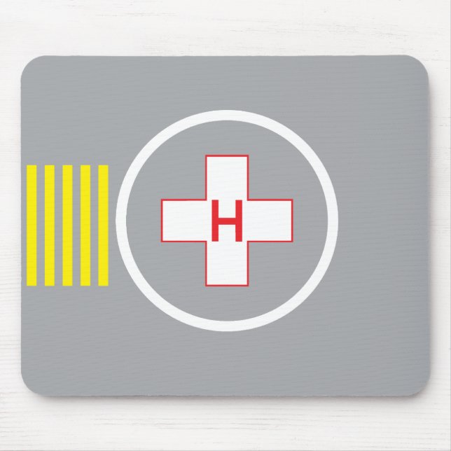 Hospital 6 de Mousepad do heliporto (Frente)