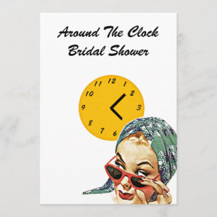 Host Ao Redor Dos Convites de chá de panela De Re