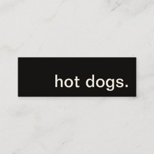 hot dog. cartão de fidelidade