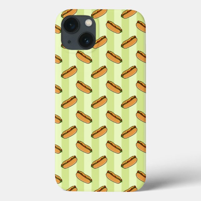 Hot Dog Pattern iPad Air Case (Verso)