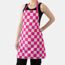 Hot pink and tan checkerboard pattern