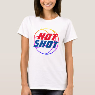 Hot Shot   Cota de basquete com T-Shirt Azul