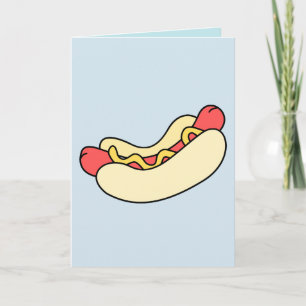 HOTDOG FELIZ CARTÕES DE GANHOS DE ANIVERSÁRIO
