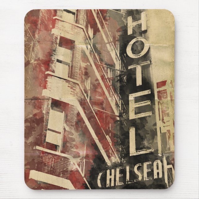 Hotel Chelsea Nova Iorque Mousepad (Frente)