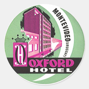 Hotel de Montevideo Uruguai O das etiquetas das