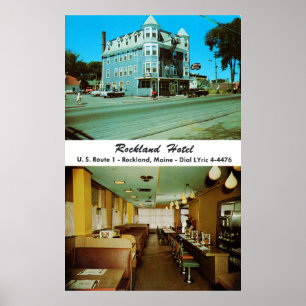 Hotel de Rockland, cerca do poster dos anos 50