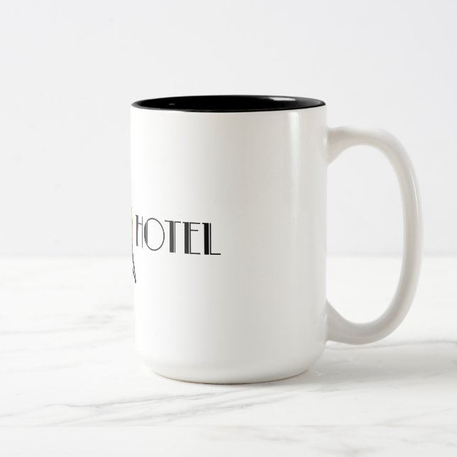 Hotel de Tydvil - grande caneca de café - logotipo (Direita)
