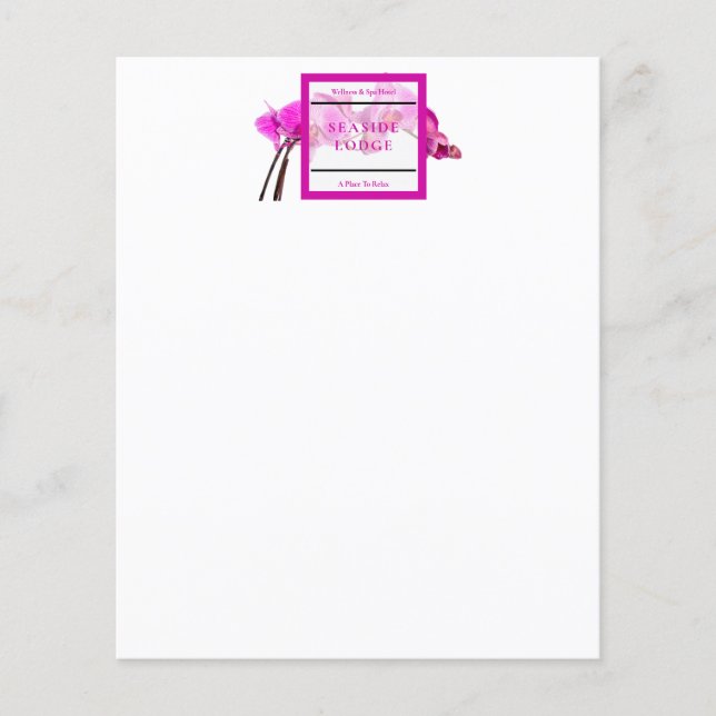 Hotel Wellness e acessório de hóspedes para empres (Frente)