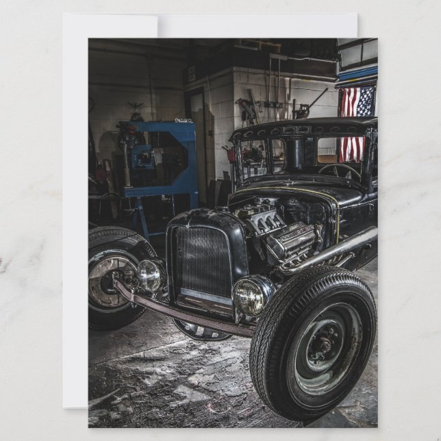 Hotelaria em um Convite para Garagem (Frente)