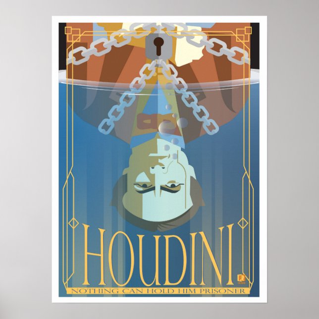 Houdini Master Escape Artist poster (Frente)