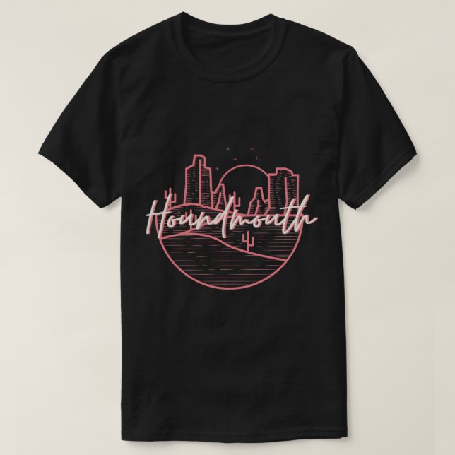 Houndmouth Neon - Sinal clássico de T-Shirt (Frente do Design)