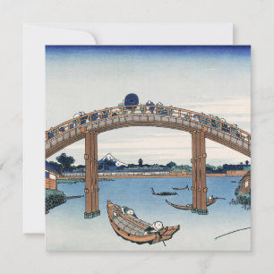 Housai Monte Fuji visto de baixo da ponte masculin