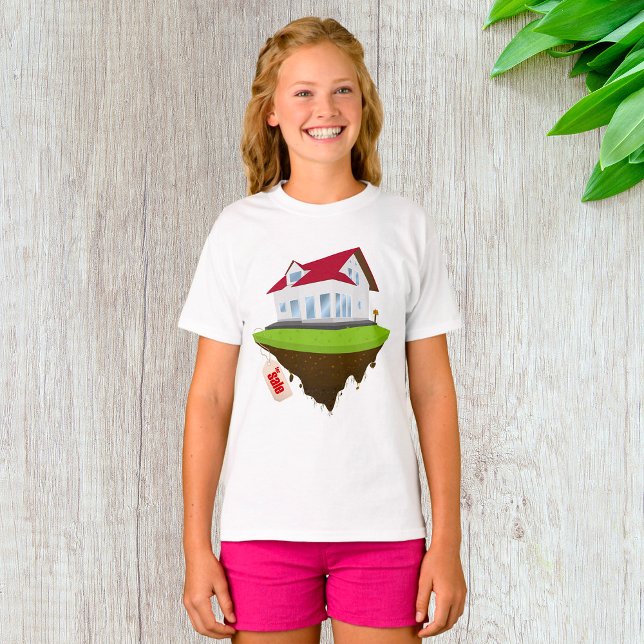 House For Sale Girls T-Shirt (Criador carregado)