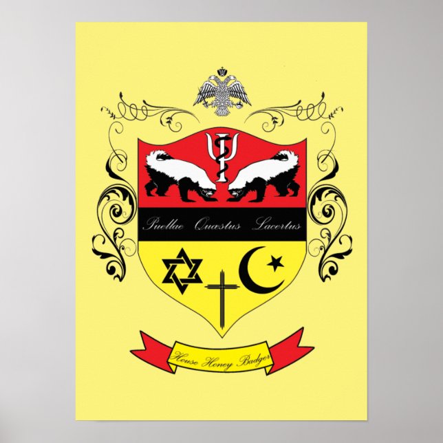 House Honey Badger Poster (Frente)