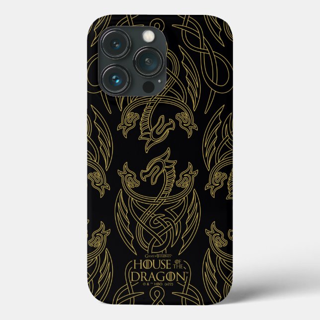 HOUSE OF THE DRAGON | Gold Filigree Dragon Pattern (Verso)
