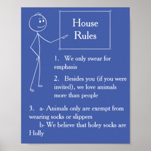 "House Rules", arte impressão