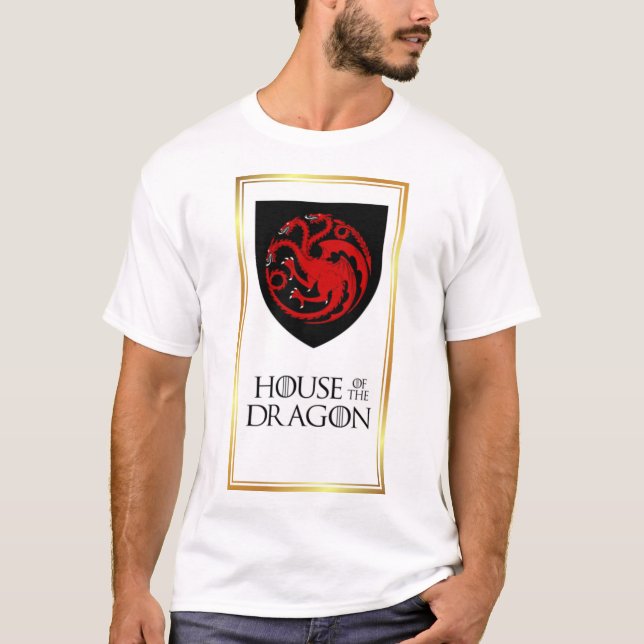 "House Targaryen: Camisetas do Dragão na Estrada" (Frente)