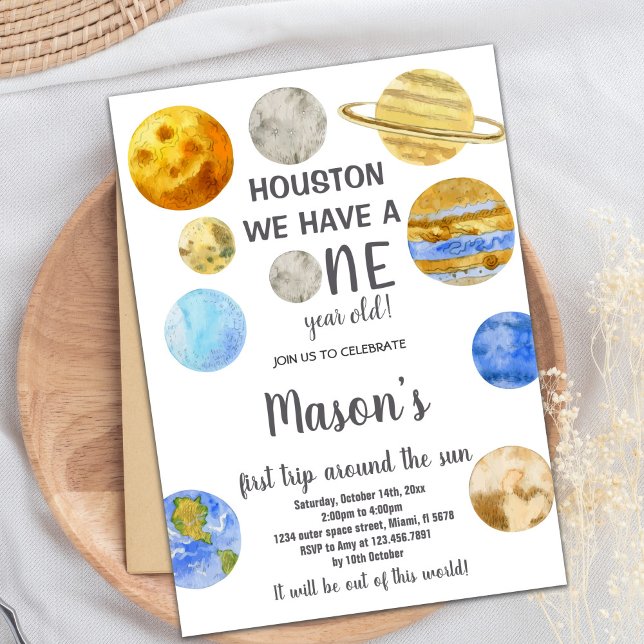 Houston Galaxy - Convites de Aniversário (Houston Galaxy Birthday Invitations)