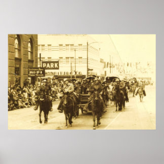 HOUSTON LIVESTOCK MOSTRA RODEO PARADE POSTER IMPRE