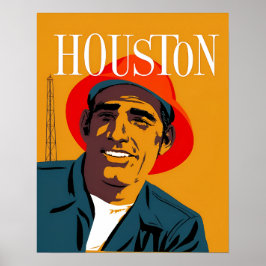 Houston, poster de viagens do Texas