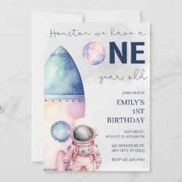 Houston, temos um Convite de Aniversário de um ano
