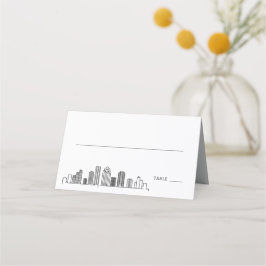 Houston Wedding | Colocar Cartões de Nome de Mesa