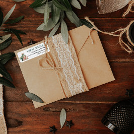 Howdy Christmas | Etiqueta de Endereço de Devoluçã