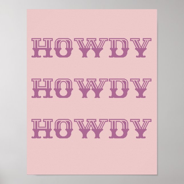 Howdy poster (Frente)