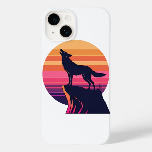 Howl no Dusk - Retro Coyote Sunset (Verso)
