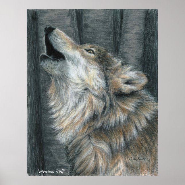Howling Wolf Poster (Frente)