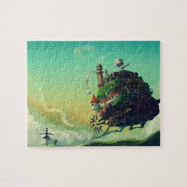 Howl's Moving Castle Quebra-cabeça (Horizontal)